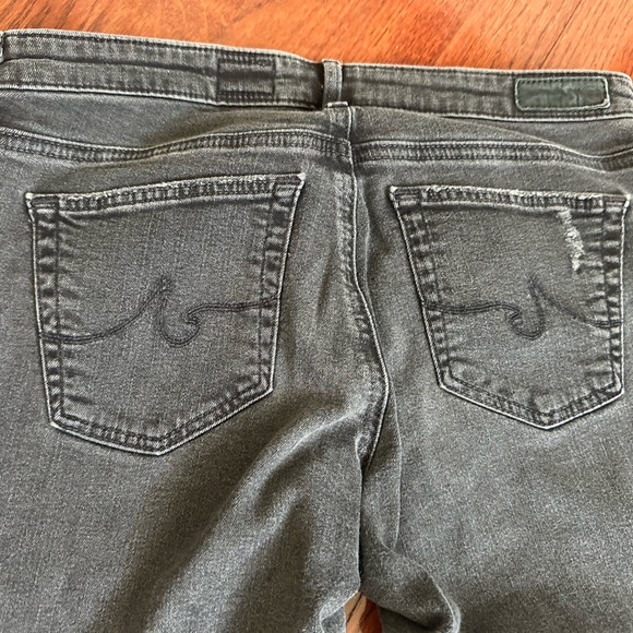 Ag Adriano Goldschmied Black Super Skinny Ankle Jeans 29r Preowned EUC - Picture 3 of 9